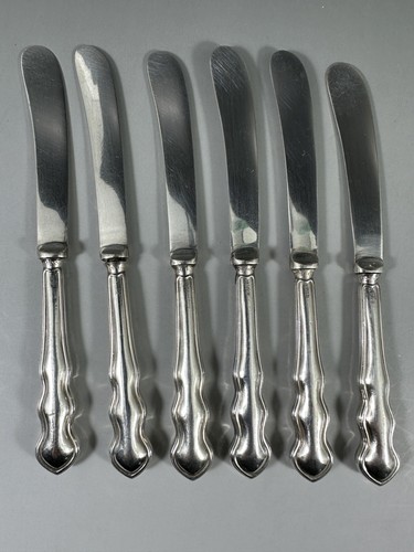 Sheffield Silver cake / tea knives - WS Savage and company of Sheffield - Picture 3 of 17