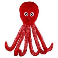 Flamingo Hundespielzeug Xmas Oktopus Rot 16,5X11,4X50,8Cm Mit Squeaker