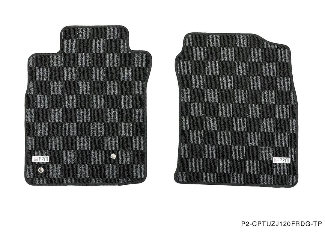【未使用USDM純正】LEXUS GX470 北米仕様 フロアマット 4枚セット P2M FRONT & REAR Checkered Carpet Floor Mats for Lexus GX470
