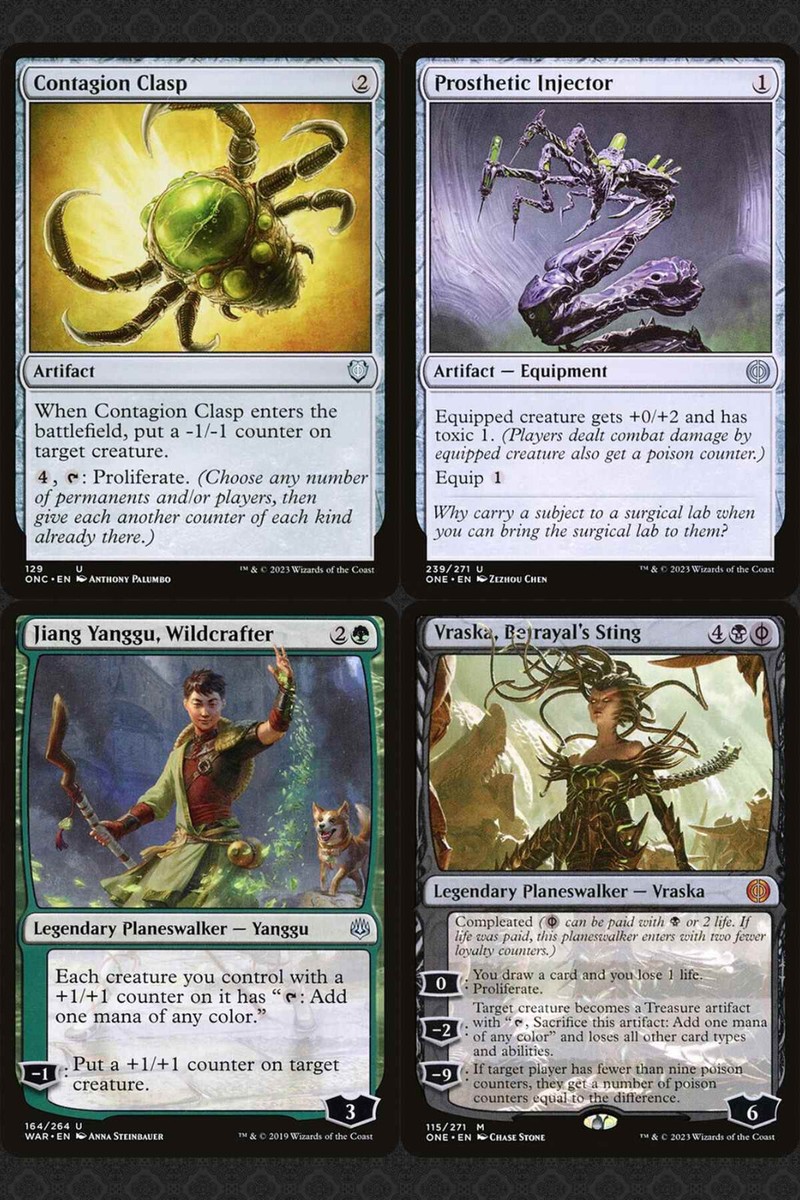 mtg ixhel scion of atraxa commander deck Atraxa, Praetor's Voice PROLIFERATE COUNTERS POISON Magic MTG Custom C –  CommanderComplete main image 0