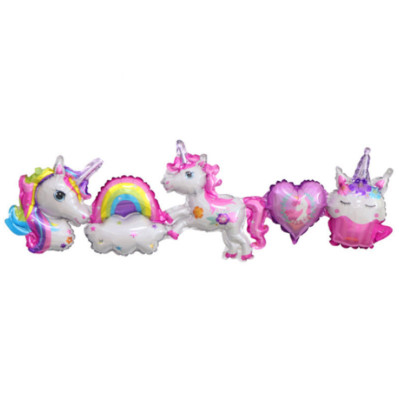 Unicorn Balloon Rainbow Birthday Party Decoration My Little Pony Helium/Air Huge