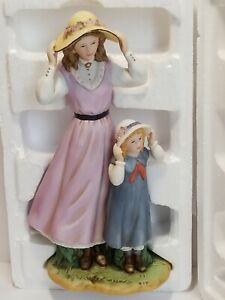 Vintage-1998-Home-Interiors-Gifts-Summer-Days-Woman-And-Child-Item-88412-98