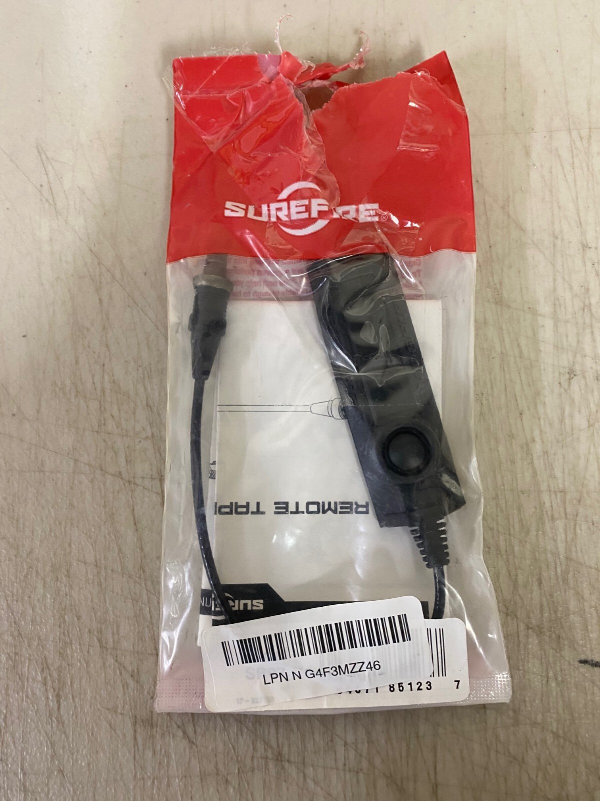 Interruptor de cinta agarradora de riel SureFire unisex adulto SR07