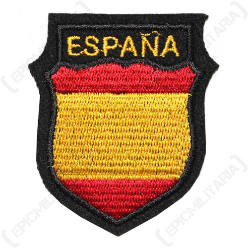 Reproducción Segunda Guerra Mundial España - Escudo Bordado de Voluntarios Españoles