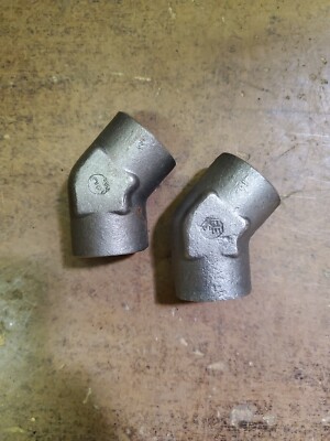 AN941-8C ELBOW, TUBE, INTERNAL THREAD, 45 DEG. STAINLESS STEEL