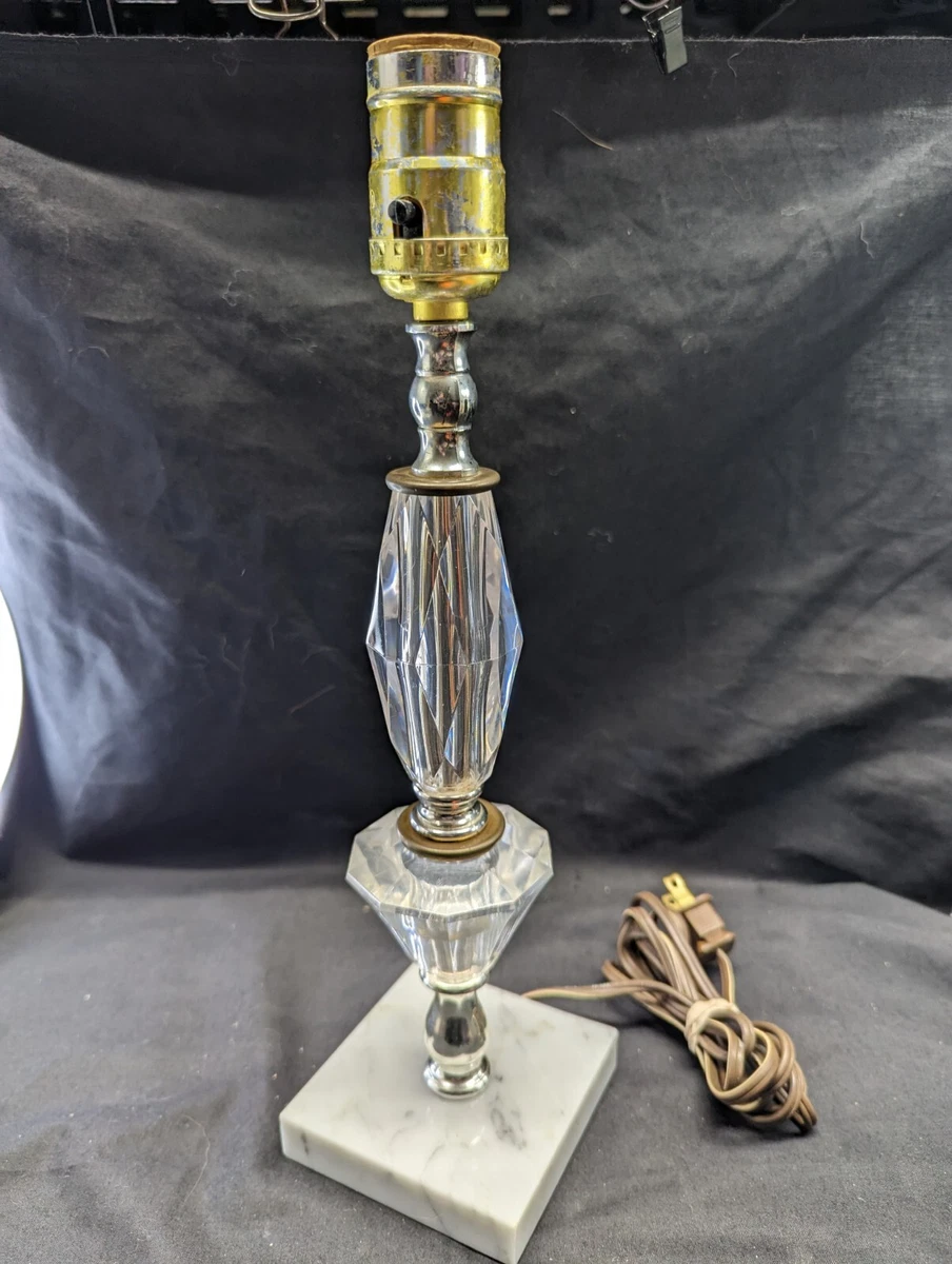 Marble base lamp vintage deals