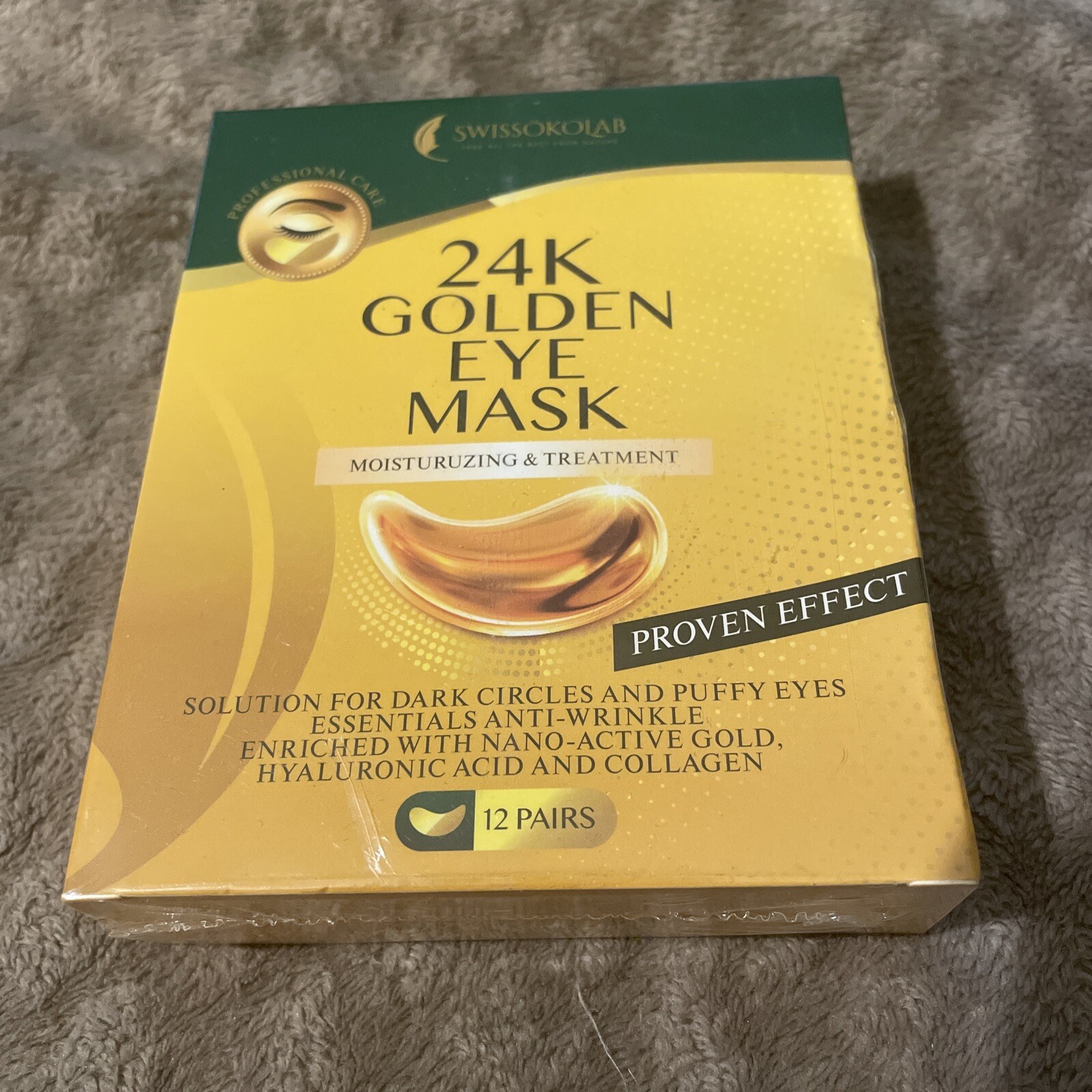 24K Gold Collagen Under Eye Patches for Dark Circles 2024-image