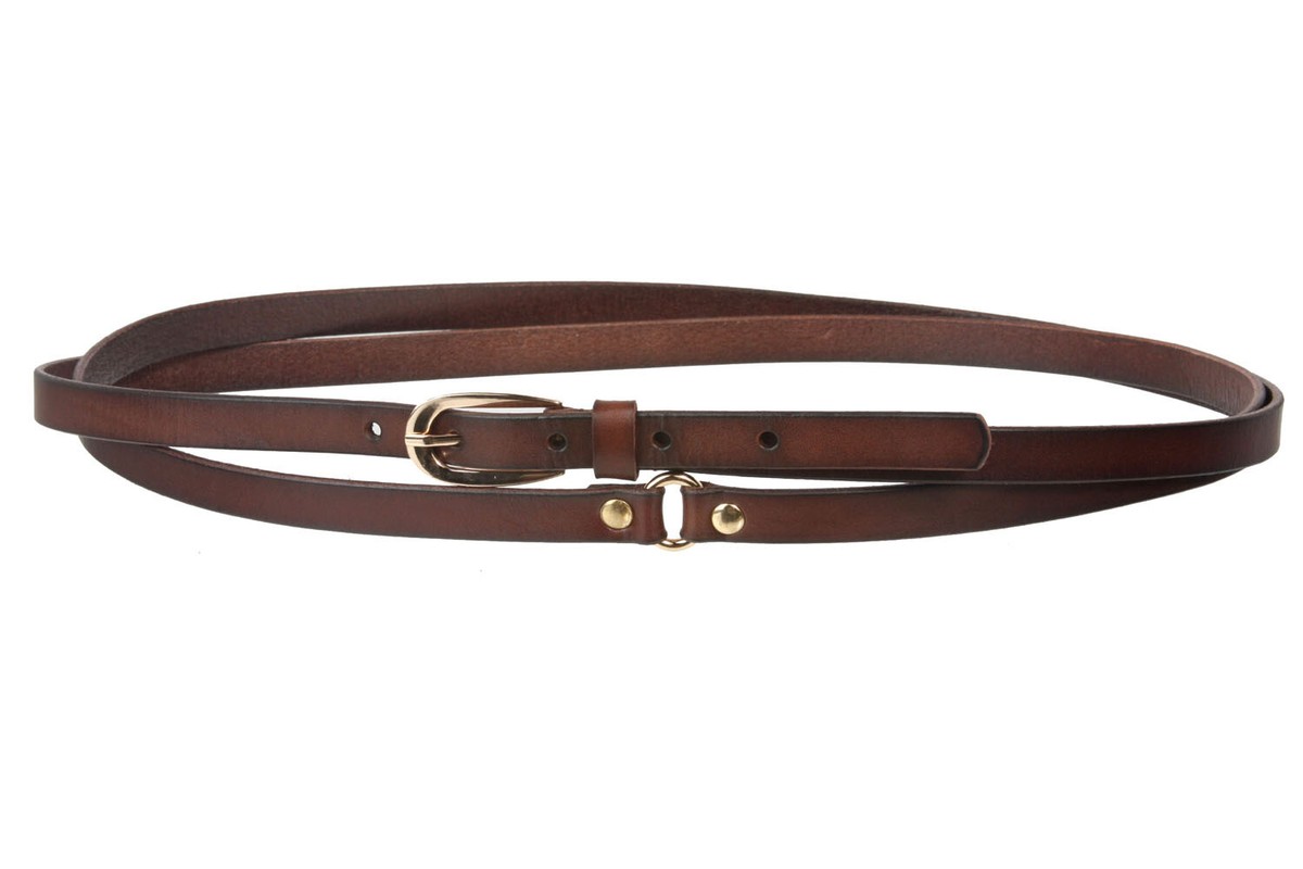 【BOHEMSEO】SLIM DOUBLE BELT Zimmermann Double Buckle Waist Belt | Cream/Off-White, Gold