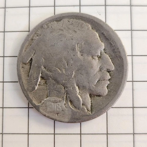 1918P Buffalo Nickel Restored Date