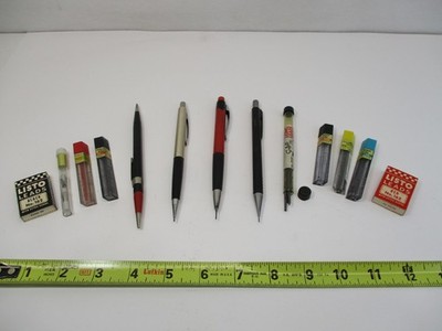 Huge Lot of Mechanical Pencils, Leads, Erasers Pentel, Auto Point, Foray More EC