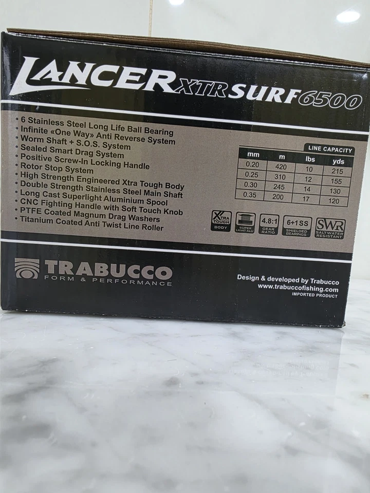Mulinello Trabucco LANCER XTR SURF 6500 surf casting - Immagine 3 di 4