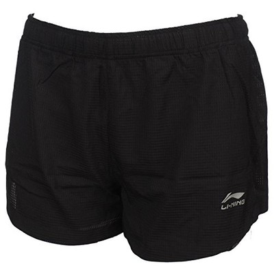 Li Ning Damen Frost Shorts Kurzehose Sportshorts, schwarz, XL