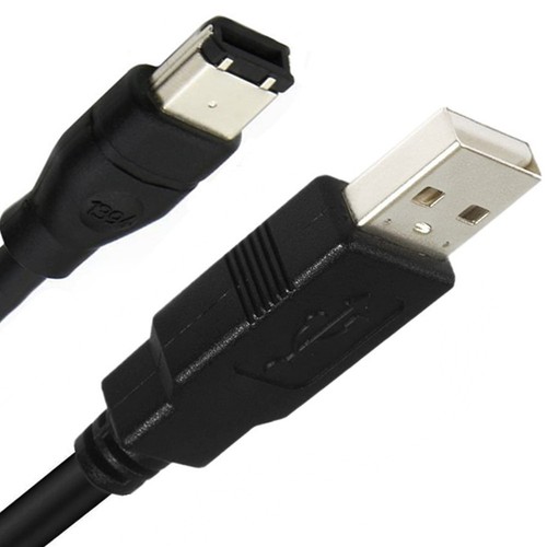 USB Type-A Male to Firewire IEEE 1394 6-Pin Male Adapter Cable Convertor Cord - Afbeelding 6 van 6