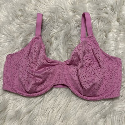 Wacoal 32DDD Bra Pink Inside Job Underwire 855345 Back Closure