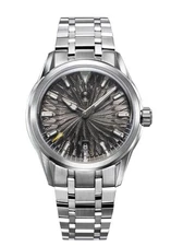 New Zelos Helica Slate Grey Steel 39mm 100m Watch - DEALER & WARRANTY