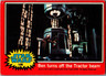 Vintage 1977 Star Wars Trading Card 109 Ben Turns off the Tr