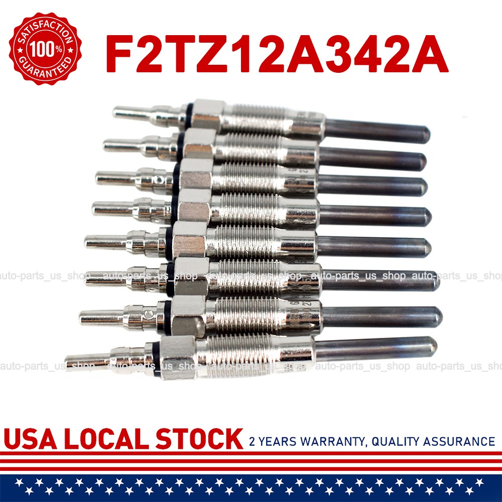 8pcs F2TZ12A342A Diesel Glow Plug For Ford 7.3L F250 F350 F59 Glow Plug Set