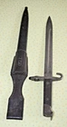 WW1 or 2 BAYONET w Scabbard & FROG 9-5/8" Blade Marked CE & WG & IR1 444