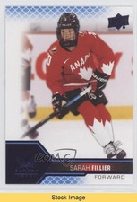 2022 Upper Deck Team Canada Juniors Women's WC Blue Sarah Fillier #45 READ jb8
