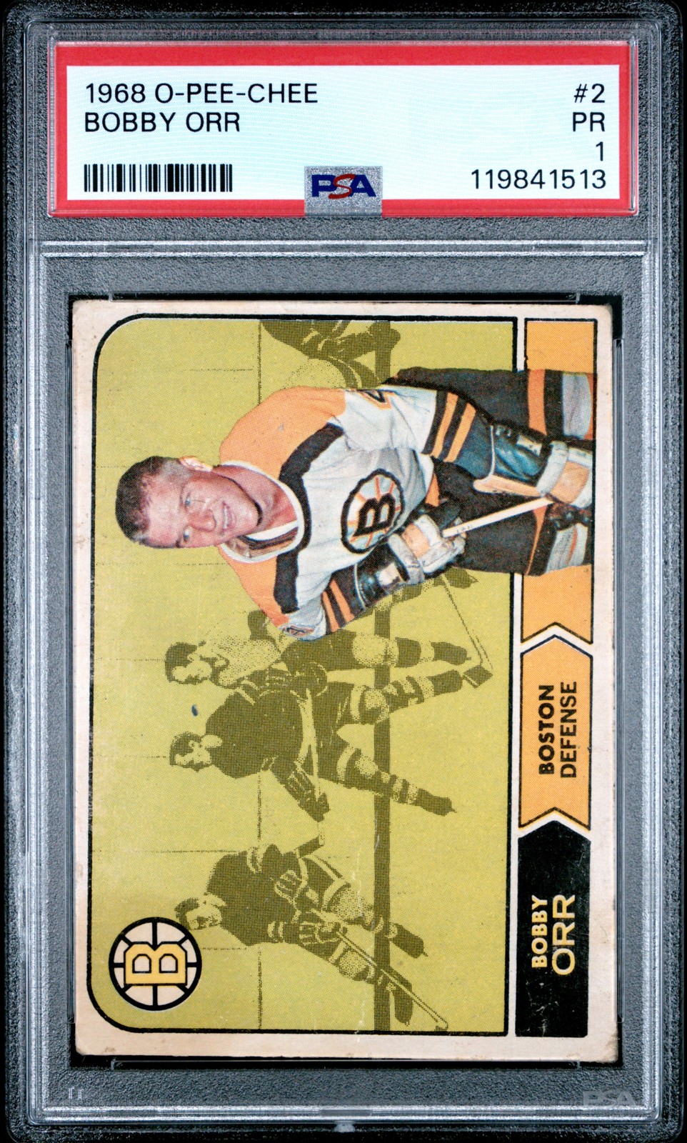 1968 O-Pee-Chee #2 Bobby Orr (PSA 1)