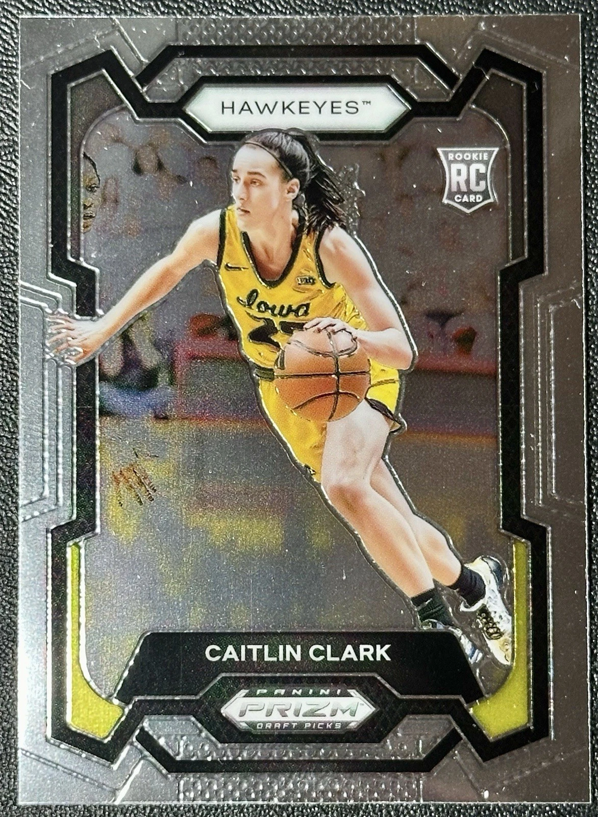 CAITLIN CLARK 2024-25 Panini Prizm Draft RC ROOKIE CARD Z#57 IOWA HAWKEYES