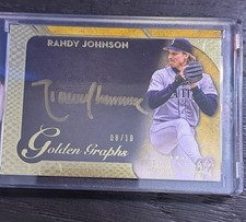 2017 Topps Five Star Golden Graphs Randy Johnson On Card Auto # 8/10