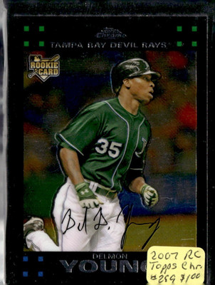 2007 Topps Chrome Delmon Young Rookie