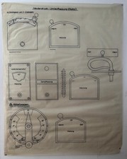 Originale DB-Zeichnung "Niederdruck-Umlaufheizung" - 104x82 cm 