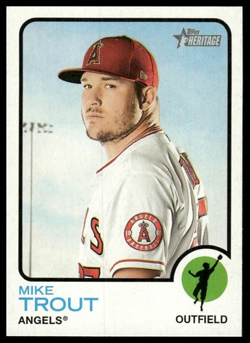 Mike Trout [Team & Name Color Swap] #100 card