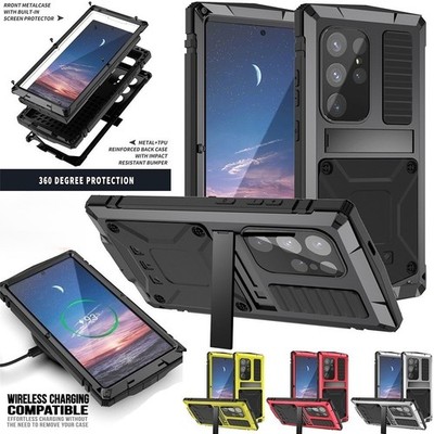 Für Samsung S26 S25 S24 S23 S22 Ultra Plus Wasserdichte Metallhülle Handy Hülle