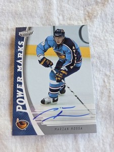 Marian Hossa Autographed 2006 Upper Deck Power Marks #PM-MH