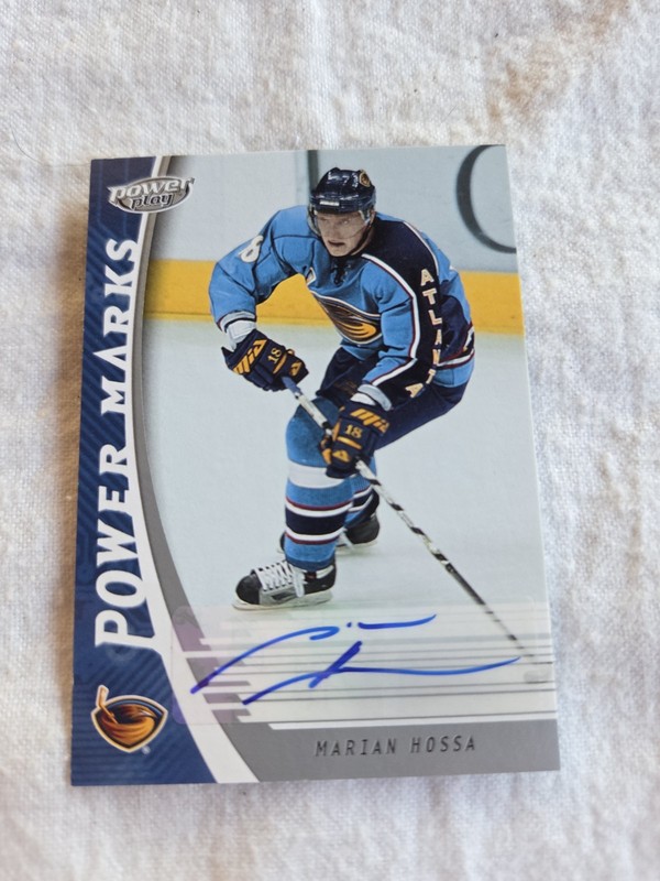 Marian Hossa Autographed 2006 Upper Deck Power Marks #PM-MH