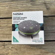Rechargeable White Noise Machine Soothing Sounds 7 sound Modes, 8 LED Lights