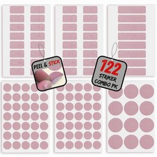122 Piece Match Striker Variety Pack Peel & Stick Adhesive Stickers Flint Strips