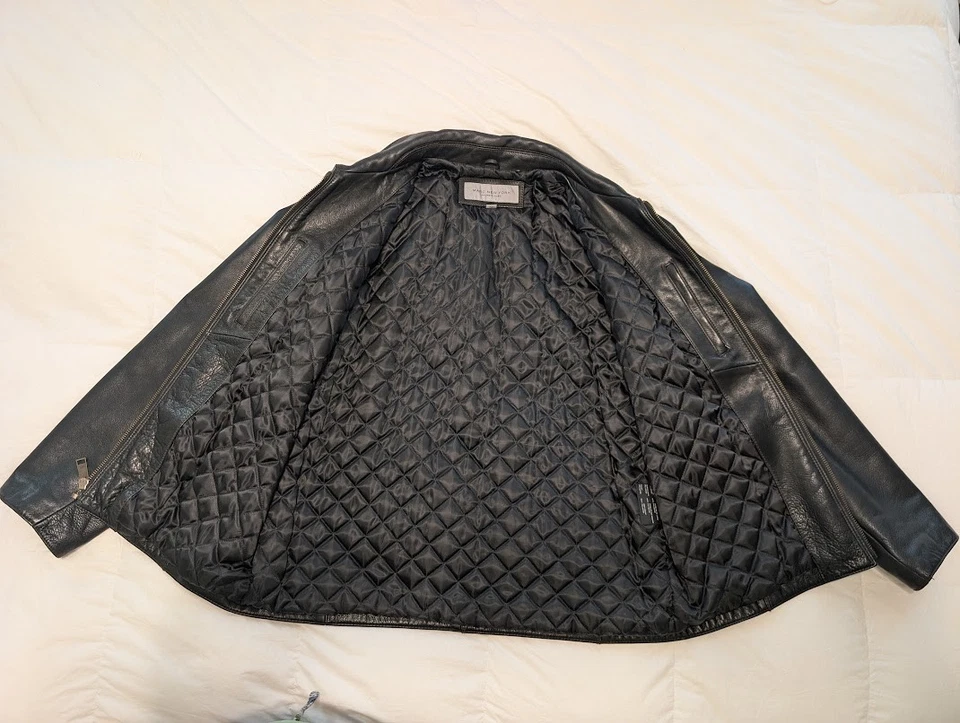 Jaqueta de couro masculina Marc New York GG - Imagem 2 de 4