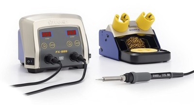 HAKKO 2-Port Digital Temperature Control Soldering Iron, Station Type, 2-Pole Gr