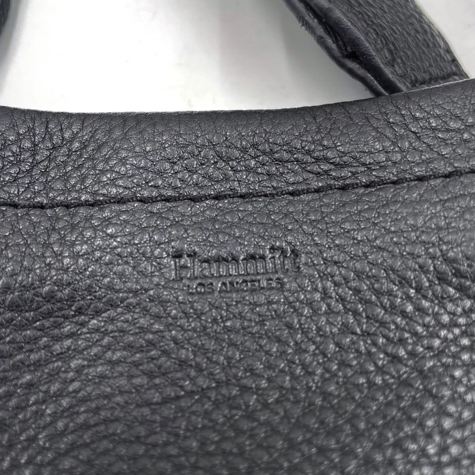 Hammitt Duke Black Leather Crossbody Bag *READ* Gold Studs Adjustable Strap - Image 3 of 4