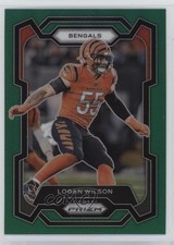 2023 Panini Prizm Green Prizm Logan Wilson #60 uk2
