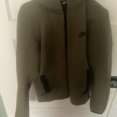Nike Sportswear Tech Fleece Windrunner Olive Green Men's Medium Full Zip Hoodie
