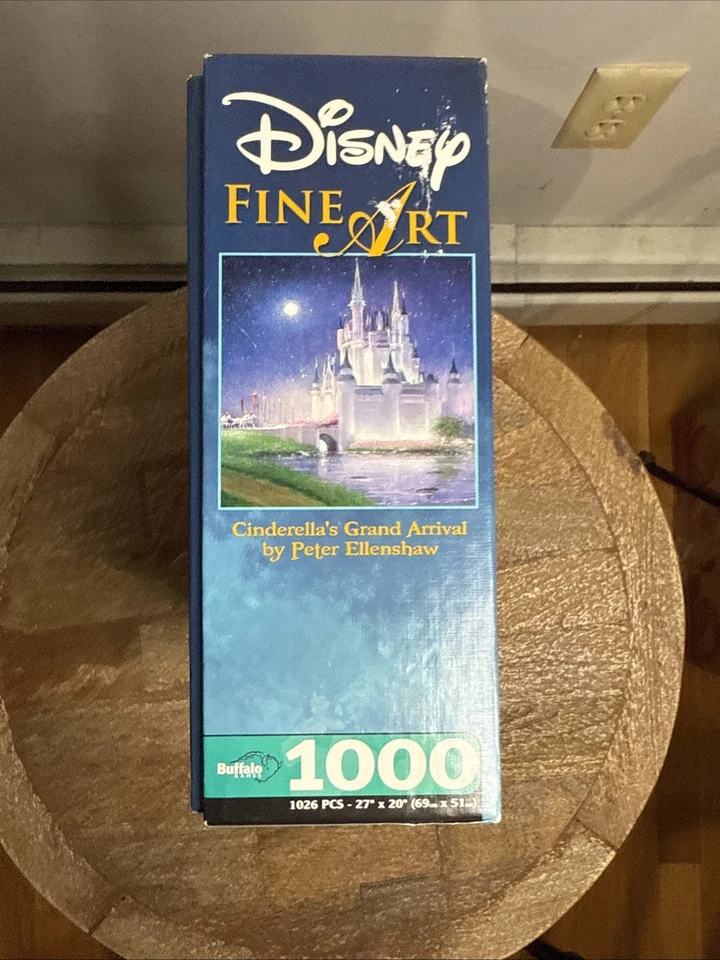 Quebra-cabeça Disney Fine Art Jogos de Búfalo Cinderelas Grande Chegada Castelo pôster novo na caixa - Imagem 4 de 4