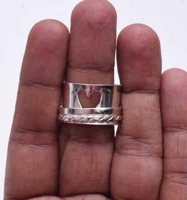 Lush Heart Spin Ring 925 Sterling Silber Teardrop Ø 9 N-12