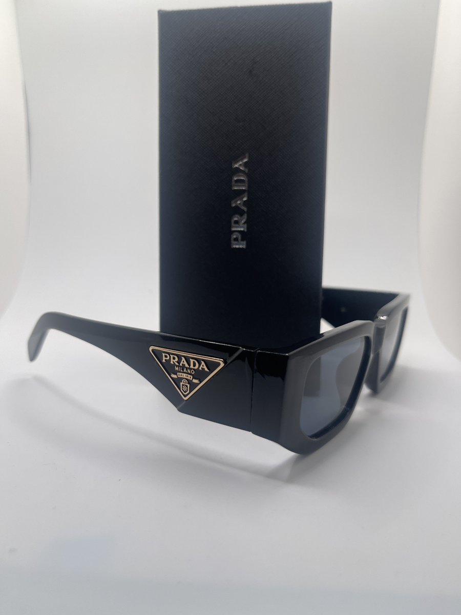 Prada Sunglasses 8297 Shiny Black/ Black lenses, Big 145 mm Frame