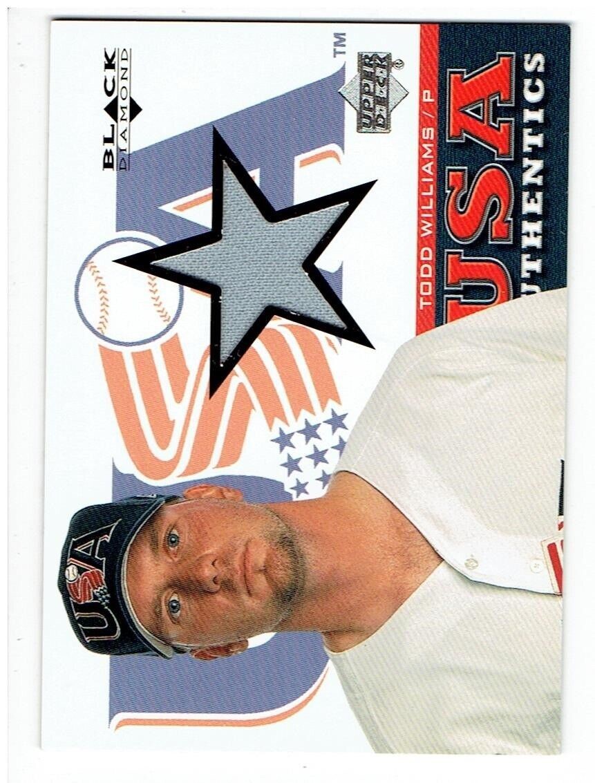 Todd Williams 2000 Black Diamond Rookie Edition Jersey Card #138 USA