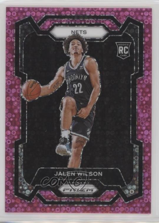 2023-24 Panini Prizm Fast Break Pink Prizm 50/50 Jalen Wilson #128 f9s