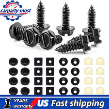 8 Sets Stainless Steel License Plate Screws Kitlicense Plate Bolts
