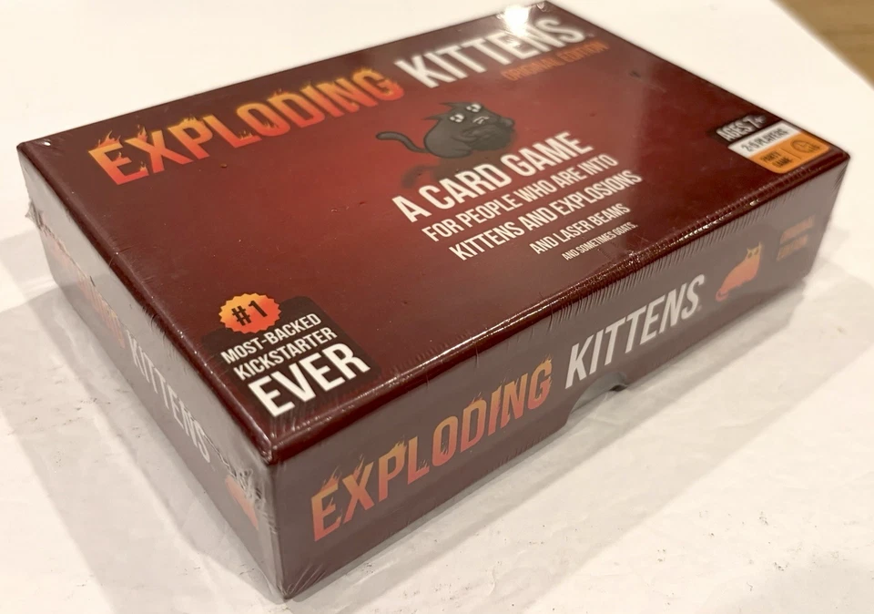 Exploding Kittens Card Game Original Edition New Sealed Family Party Game - Image 3 of 3