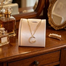 Retro 2PCS Vintage Crescent Moon Pendant Necklace Elegant French Style Jewelry - Image 5