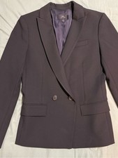 J. Crew Double Button Black Blazer, Size 0