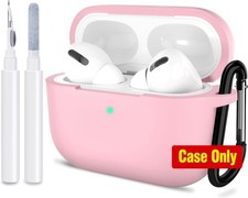 Silicone Skin Case Cover for Apple AirPods Pro 1st/2nd Gen Accessories - Pink