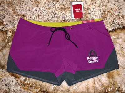 REEBOK Crossfit 2 In TR 2015 Games Fuchsia Pink Shorts NEW Womens Waist Sz 28 30